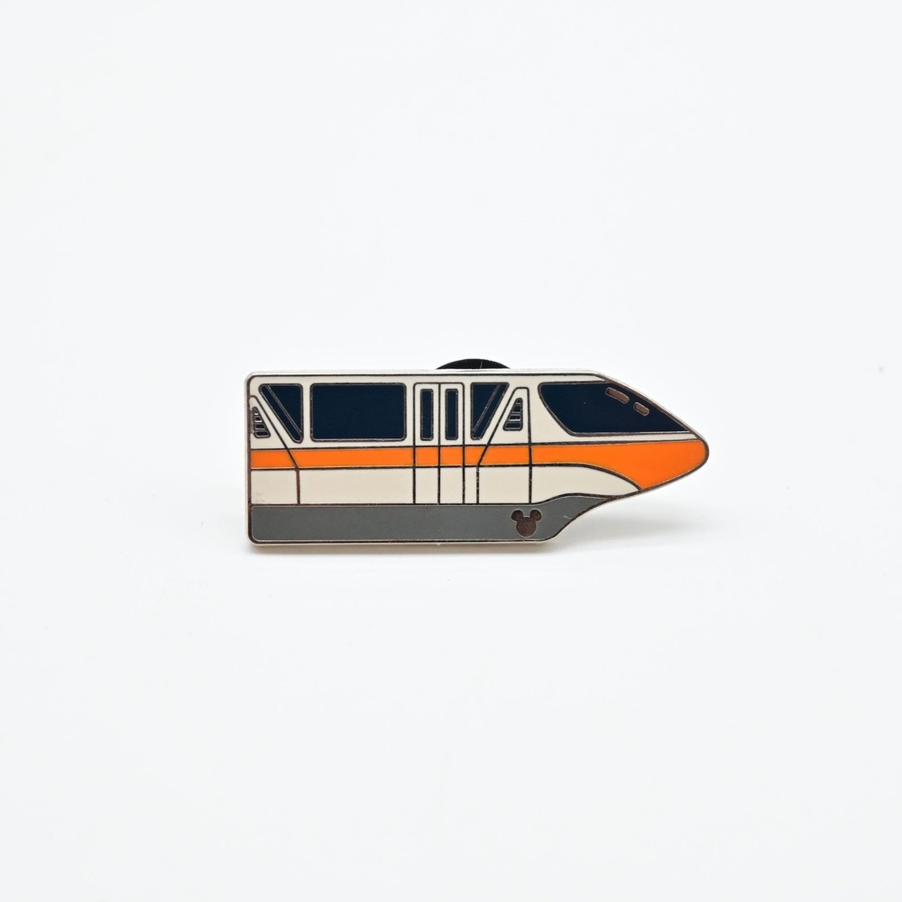 Disney Parks Hidden Mickey Monorail Orange Stripe Enamel Pin 2009 Collectible
